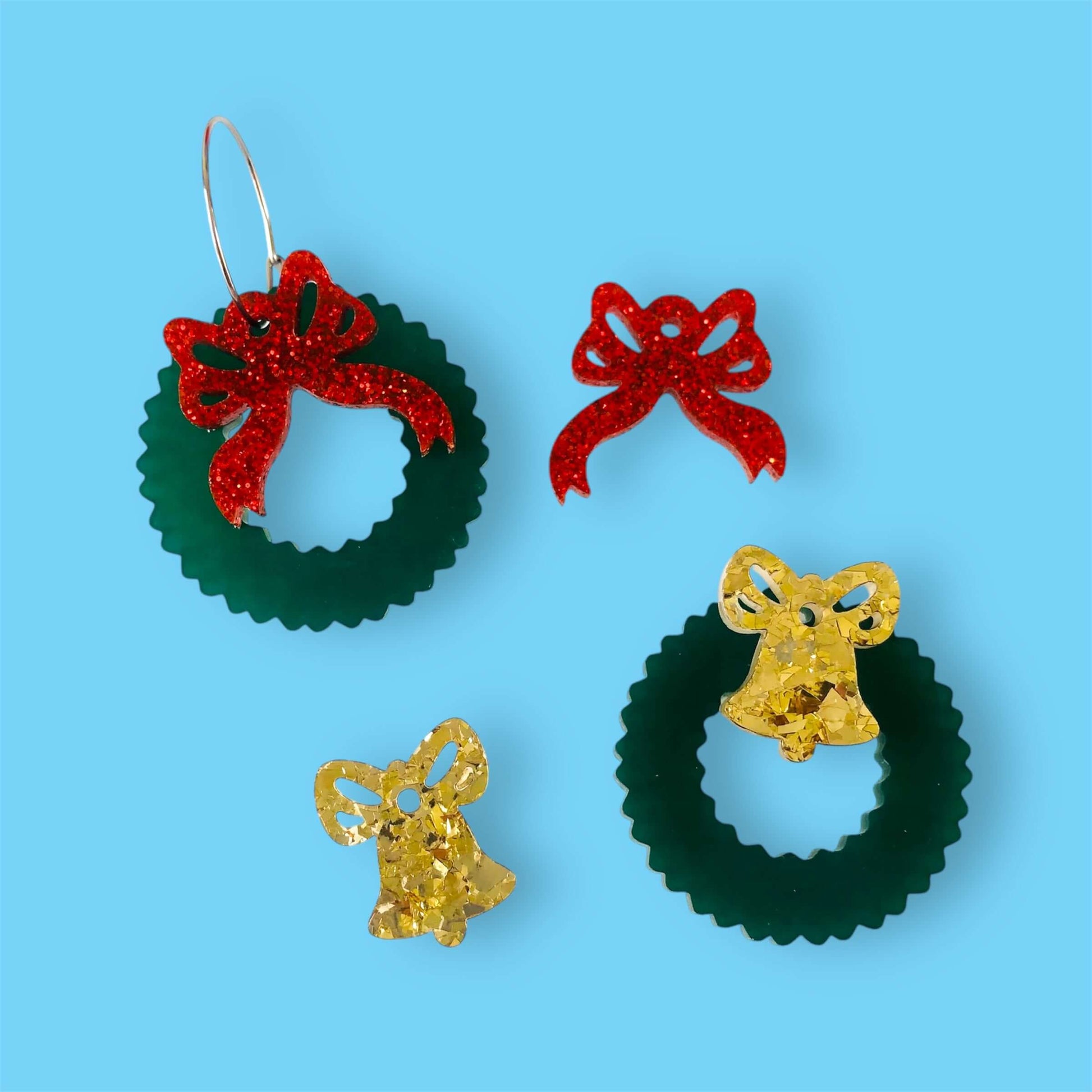 Crafty Cuts Laser  Festive Wreath Stacker - 3 Pair Set