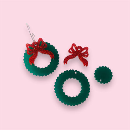 Crafty Cuts Laser  Festive Wreath Stacker - 3 Pair Set