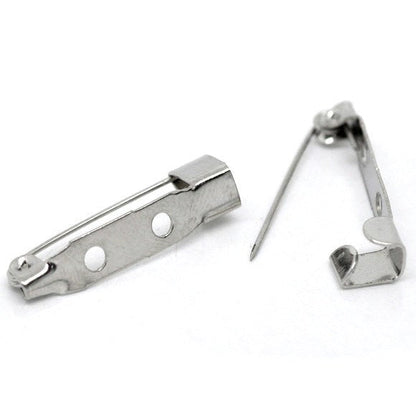 Crafty Cuts Laser Findings Silver Tone Brooch Pins
