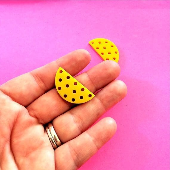 Crafty Cuts Laser FIVE Pair 80ee's Spotted Dangles - Asst Designs