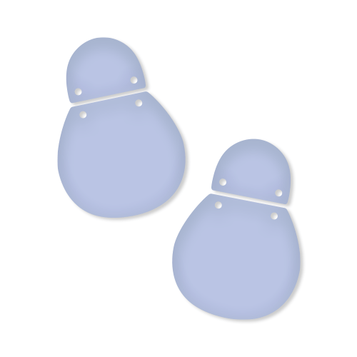 Crafty Cuts Laser Flappers Twin Set - 2 Pair | Fun & Stylish Stud Dangle Parts