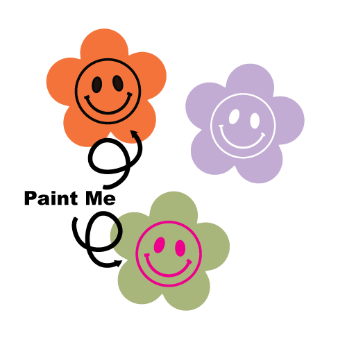 Crafty Cuts Laser Floral Smiles - 4 Pair Set