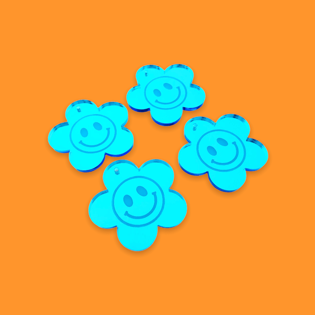 Crafty Cuts Laser Floral Smiles - 4 Pair Set