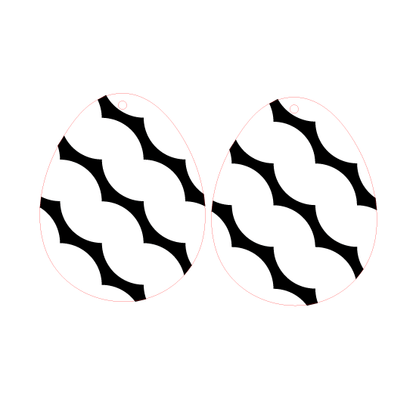 Crafty Cuts Laser © Fondant Eggs - 4 pair set