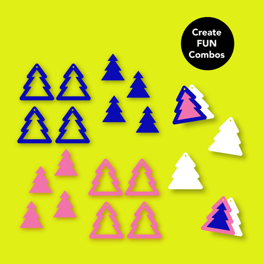 Crafty Cuts Laser Forest Duo Inlay - Mixed Colour Set
