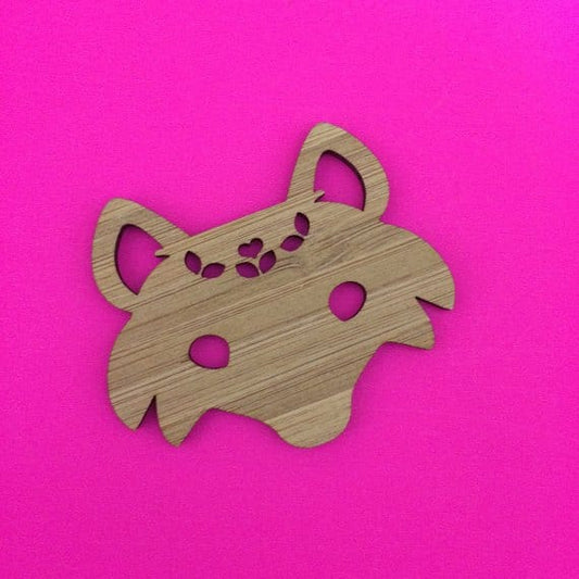 Crafty Cuts Laser Fox Face One Pair