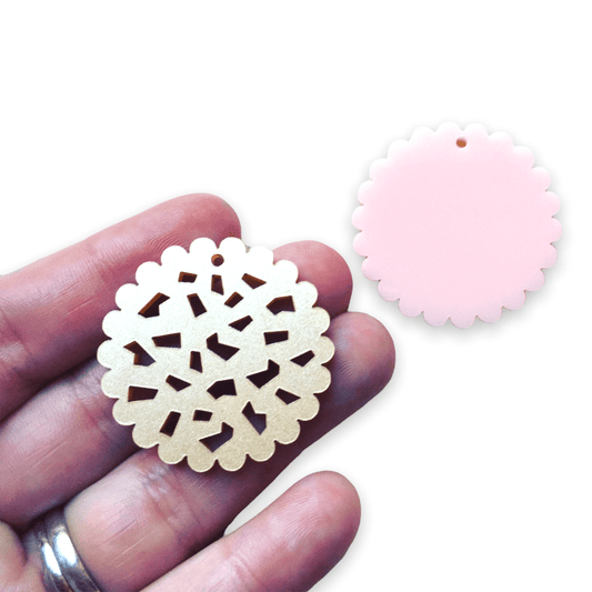 Crafty Cuts Laser Frillies Charms - 2 Pair