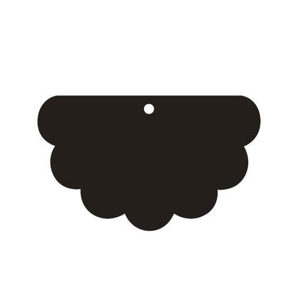 Crafty Cuts Laser Frilly Scallop Assorted Sizes - 2 Pair