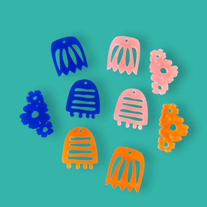 Crafty Cuts Laser  Garden Party  Huggie Hoop Charms - 3 designs