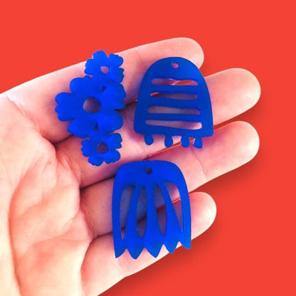 Crafty Cuts Laser  Garden Party  Huggie Hoop Charms - 3 designs