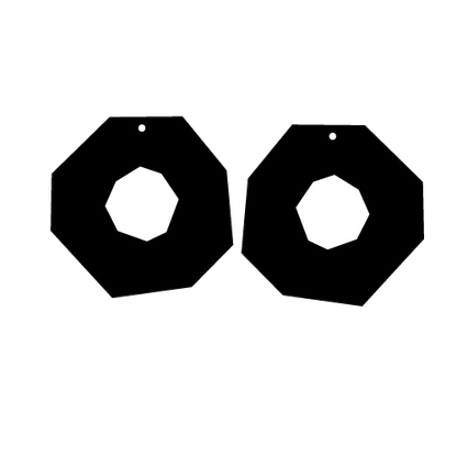 Crafty Cuts Laser Geo Donut Cabochons - 5 Pairs