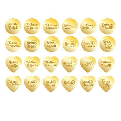 Crafty Cuts Laser Gettin Hitched - Batchelorette  Party Charms
