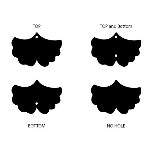 Crafty Cuts Laser Ginko Leaf Charms - 2 Pair