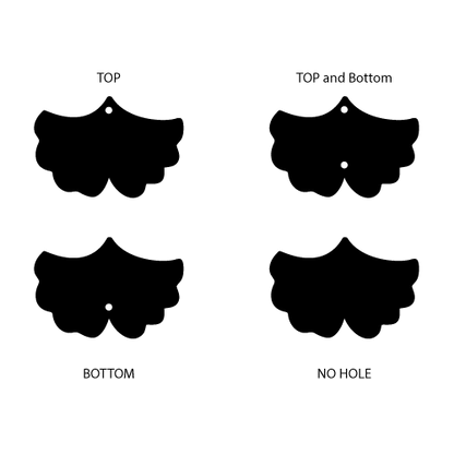 Crafty Cuts Laser Ginko Leaf Charms - 2 Pair