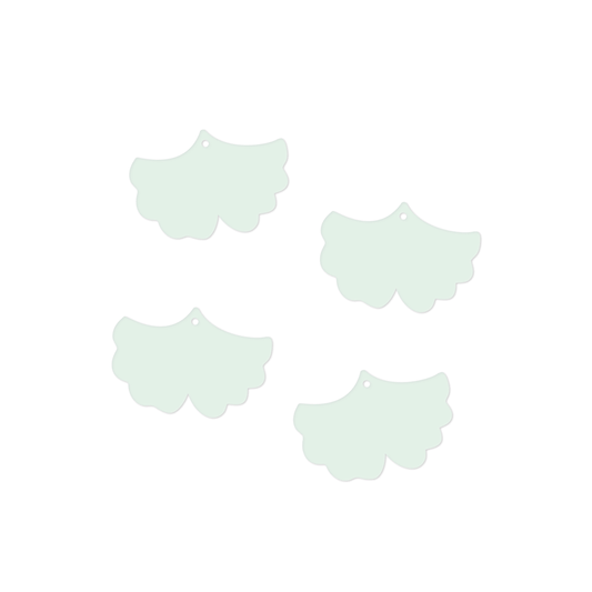 Crafty Cuts Laser Ginko Leaf Charms - 2 Pair