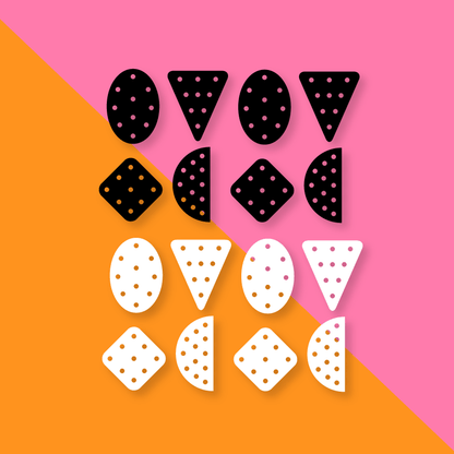 Crafty Cuts Laser Gone Dotti 16 pce  Mixed Colour Set