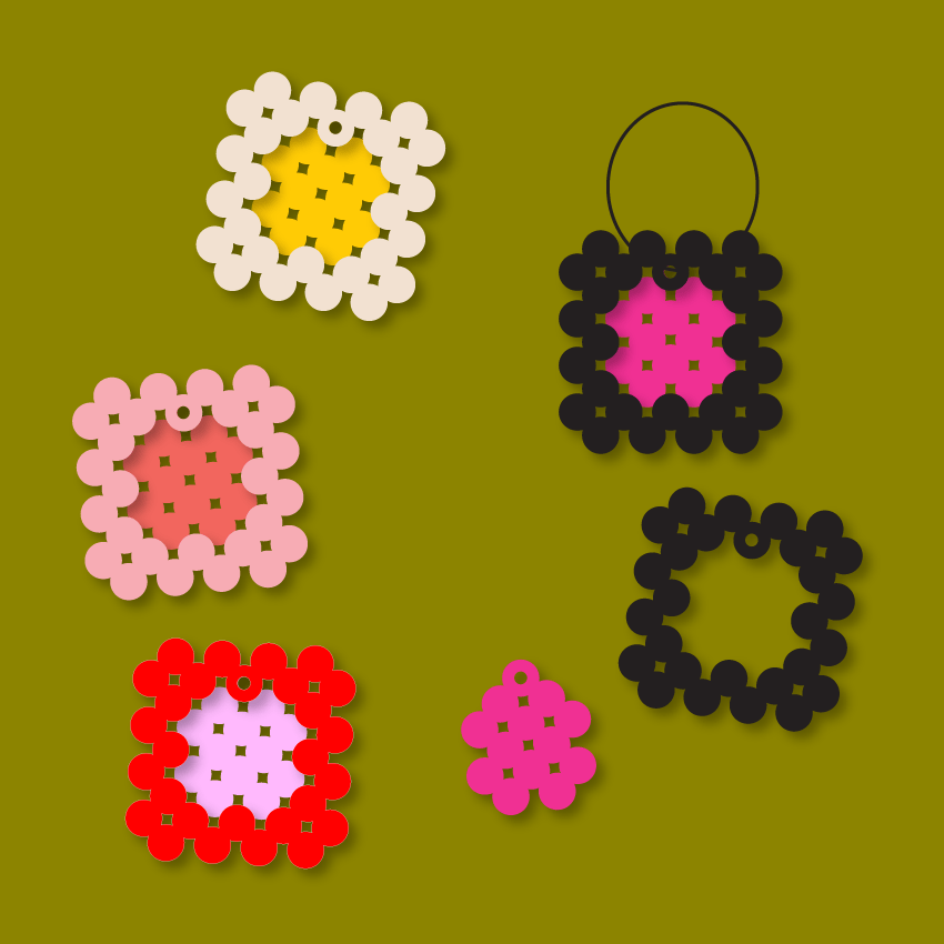 Crafty Cuts Laser  Granny Square Stacker - 3 Pair set