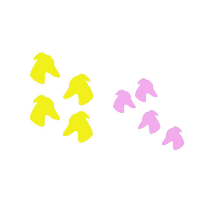 Crafty Cuts Laser Greyhound Cameo - Mini Cuts - 10 Pairs