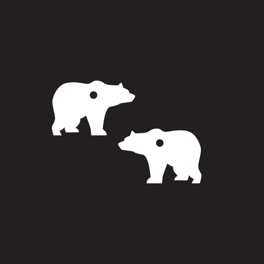Crafty Cuts Laser Grizzly Bears - 5 Pairs