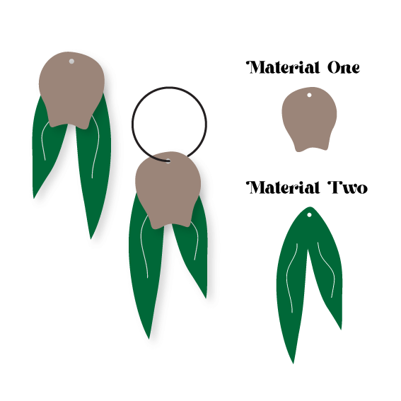 Crafty Cuts Laser Gumnut Stacker Duo - Two Sizes