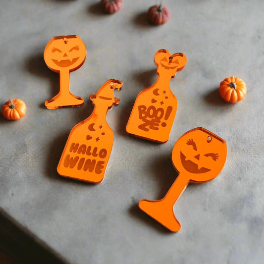 Crafty Cuts Laser © HalloWINE Cheers!  - 2 Pair Set