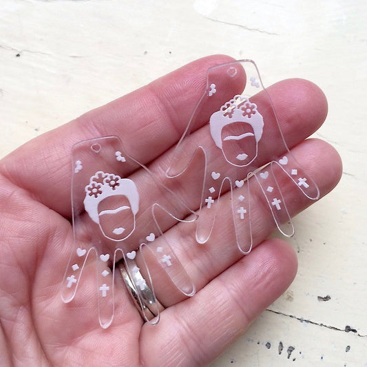 Crafty Cuts Laser © Hand it to Frida Dangles -  TWO Pairs