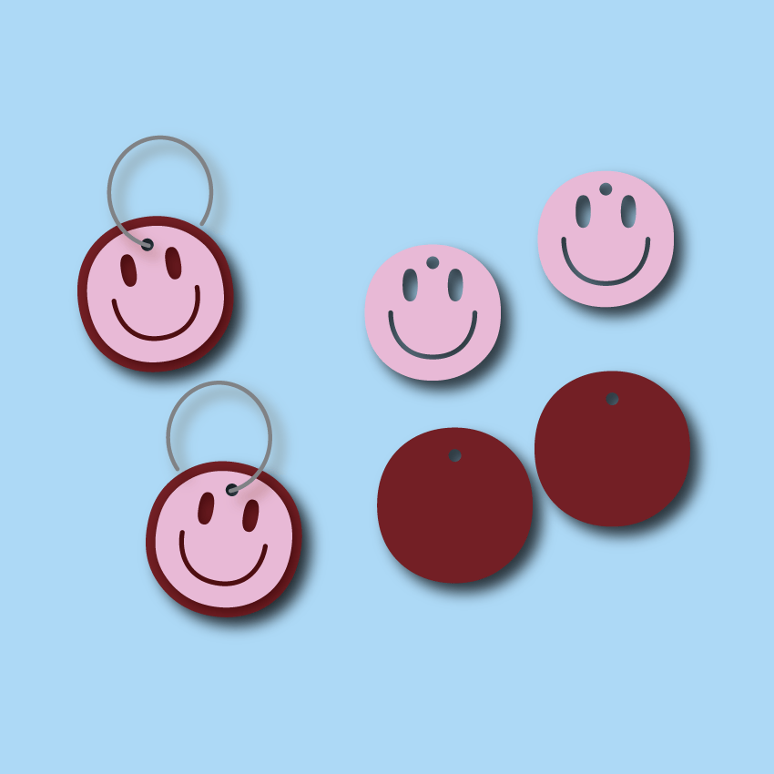 Crafty Cuts Laser Happy Dots Stacker - 4 pair set