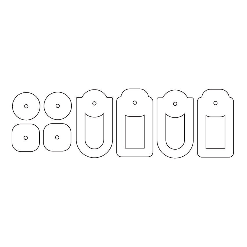 Crafty Cuts Laser © Hello Hollow Classics - 4 pair Set