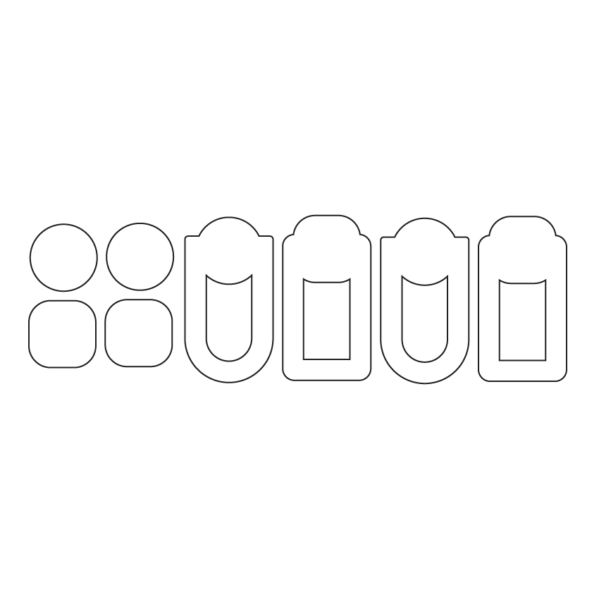 Crafty Cuts Laser © Hello Hollow Classics - 4 pair Set