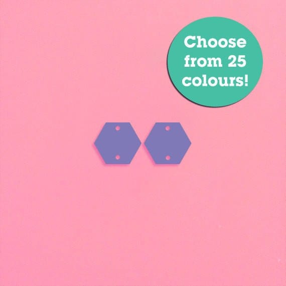 Crafty Cuts Laser Hexagon Charms - Assorted Sizes