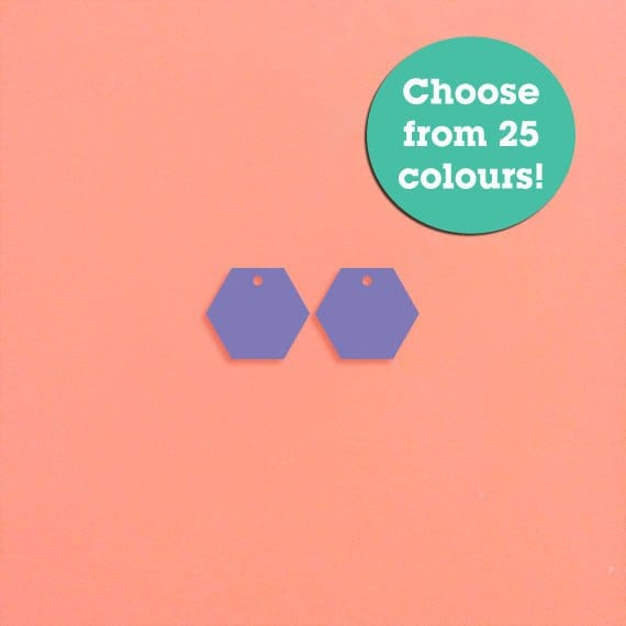 Crafty Cuts Laser Hexagon Charms - Assorted Sizes