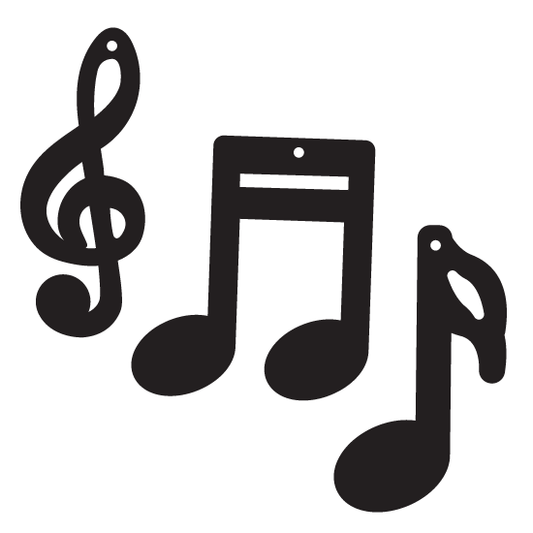 Crafty Cuts Laser High Notes - 3 shapes to choose from