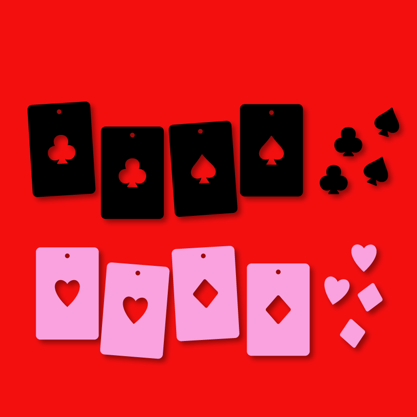 Crafty Cuts Laser High Stakes Charm and Stud Set