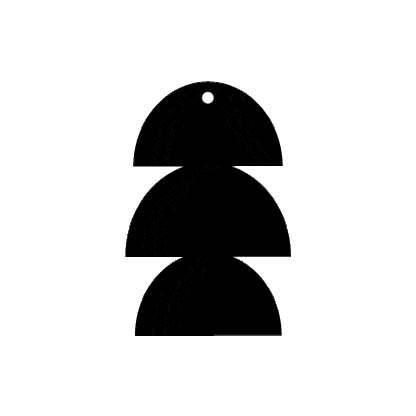 Crafty Cuts Laser © HILLS Charms -  2 PAIR