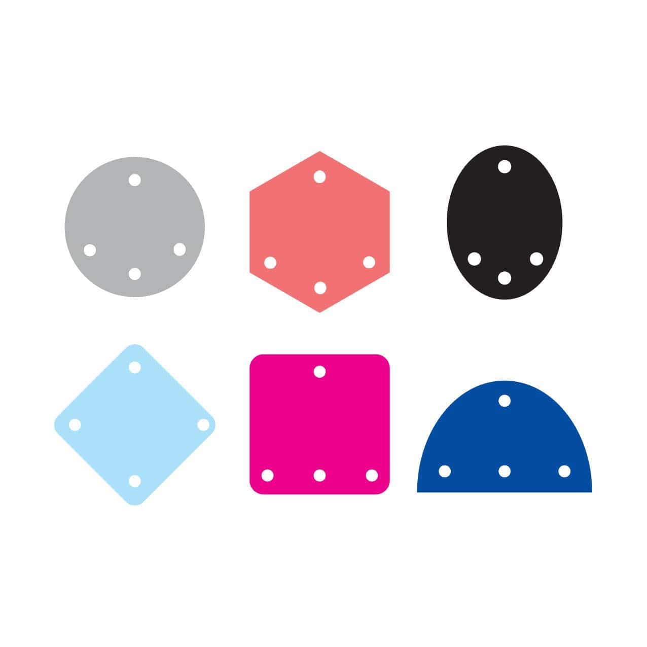 Crafty Cuts Laser Holey Moley Charms - 10 Pair Set