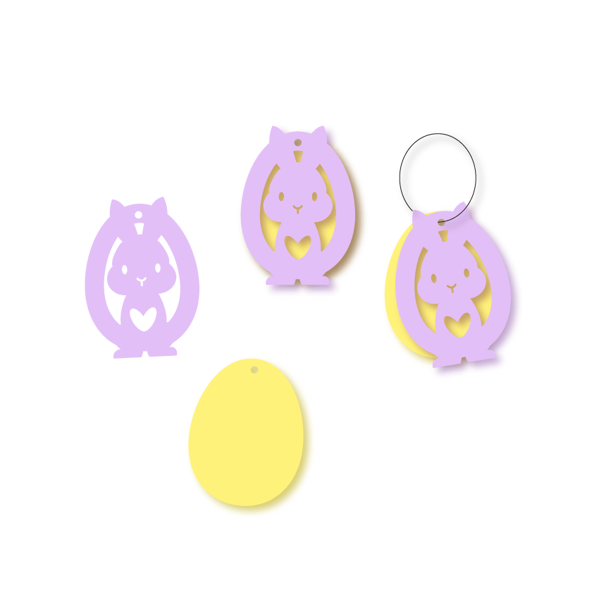 Crafty Cuts Laser Hopping Cute Stacker Duo - 2 Pair Set