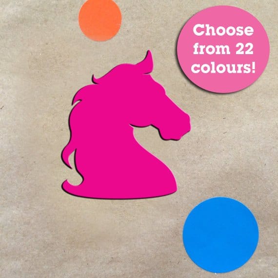 Crafty Cuts Laser Horse Cameo  2 Pair