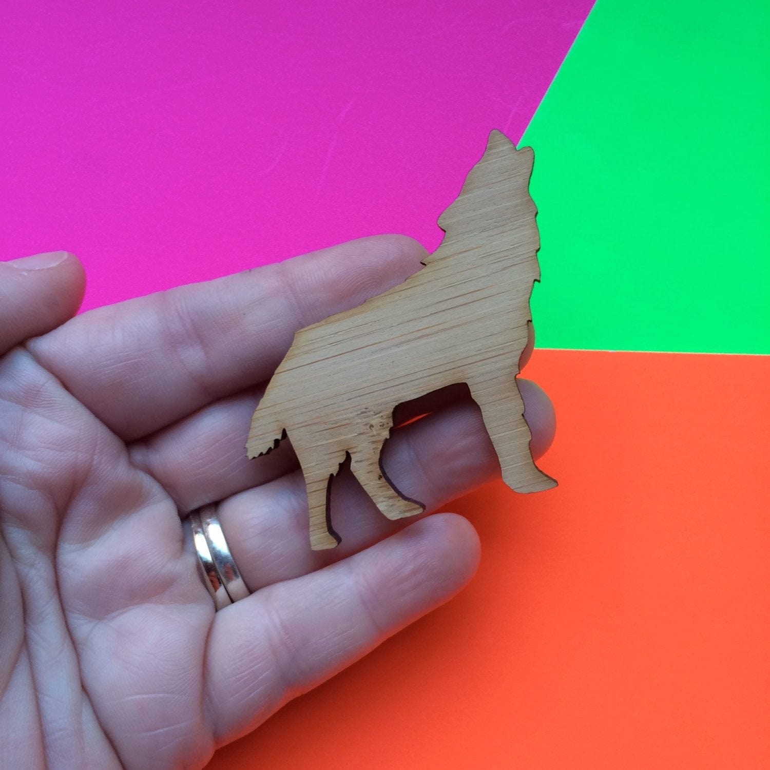 Crafty Cuts Laser Howling Wolf One Pair