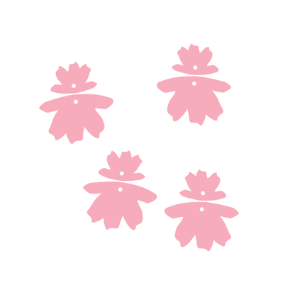 Crafty Cuts Laser © Hula Bloom Twin Set - 2 Pair Set