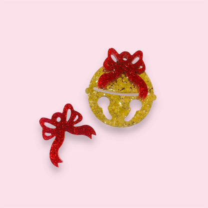 Crafty Cuts Laser Jingle Bows  Stacker - 3 Pair Set