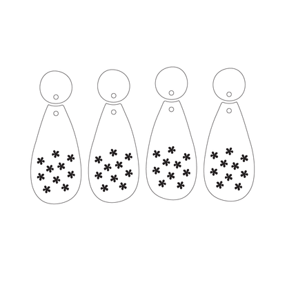 Crafty Cuts Laser © Juggler Drops - 2 pair Set