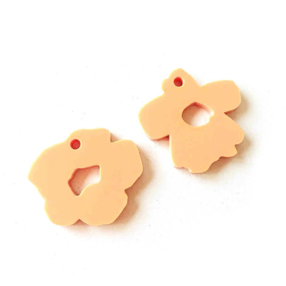 Crafty Cuts Laser Large_shapes © 40mm Odd Puffs - 2 Pair Set