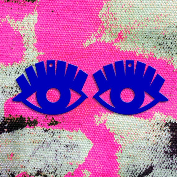 Crafty Cuts Laser Large_shapes Eye Dangles - 2 Pair