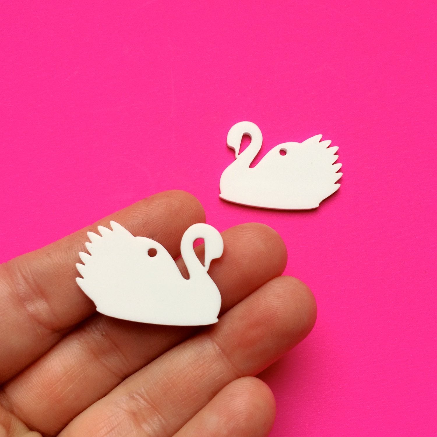 Crafty Cuts Laser Large_shapes Graceful Swan Dangles - 2 Pair