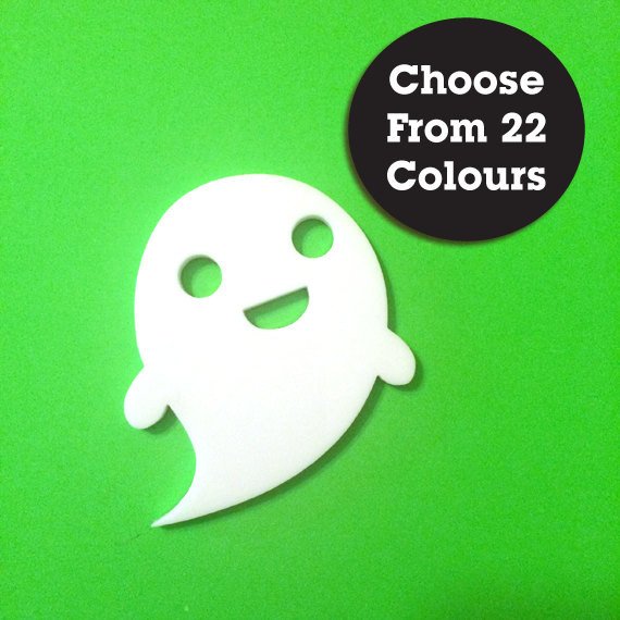 Crafty Cuts Laser Large_shapes Happy Ghoul 2  Pair - 2 sizes
