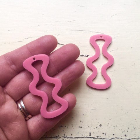 Crafty Cuts Laser Large_shapes Lagoon Charms - 2 Pair