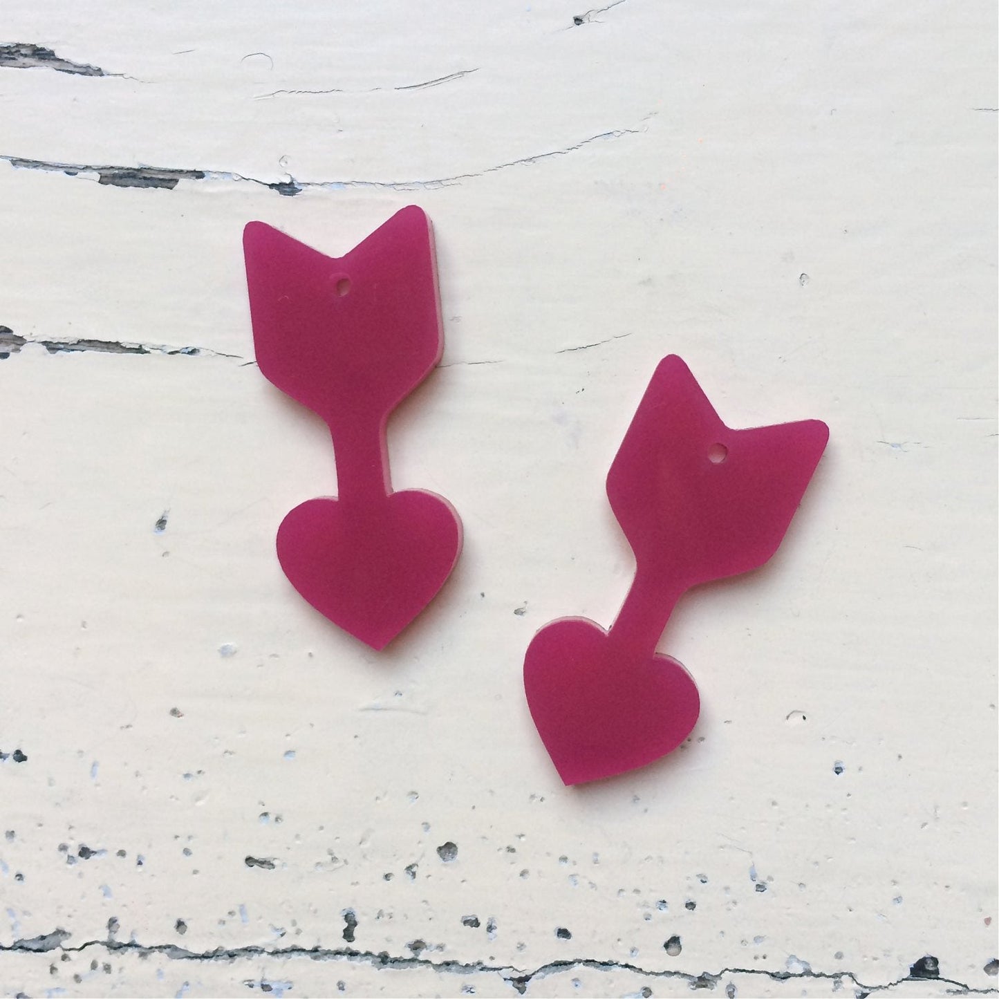Crafty Cuts Laser Large_shapes Love Bomb Dangles - 2 Pair