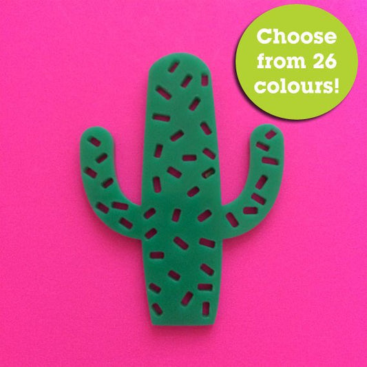 Crafty Cuts Laser Large_shapes Prickly Cactus Cutout Pendants - asst designs - 2 Pair