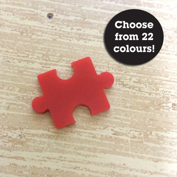 Crafty Cuts Laser Large_shapes Puzzle Cabochon - 2 Pair