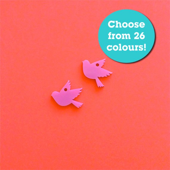 Crafty Cuts Laser Large_shapes Turtledove Charms - 5 Pairs
